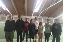 Unsere Truppe in der Tennishalle